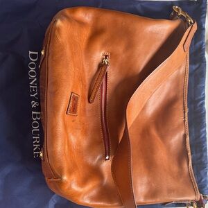 Dooney & Bourke Brown Leather Messenger Bag